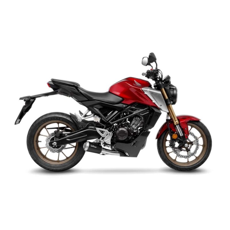 LEOVINCE AUSPUFFSCHALLDAMPFER LV-10 BLACK EDITION HONDA CB125 R NEO SPORTS CAFE 21-23 EDELSTAHL