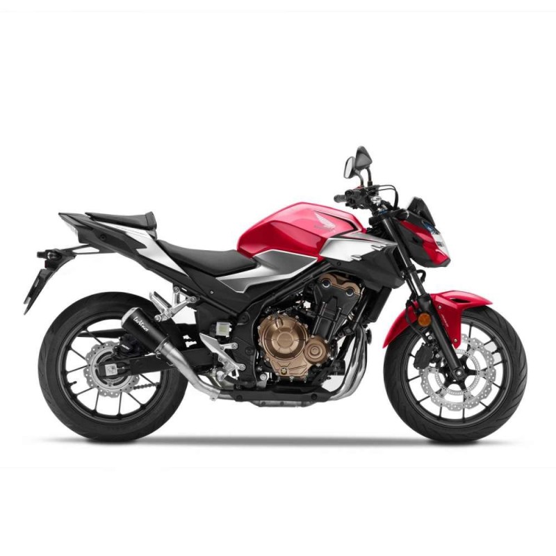 SILENCIADOR DE ESCAPE LEOVINCE LV-10 BLACK EDITION HONDA CB500 F 19-21 ACERO INOXIDABLE