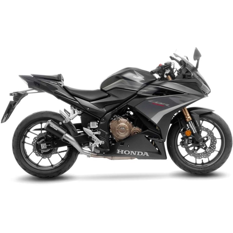 SILENCIADOR DE ESCAPE LEOVINCE LV-10 BLACK EDITION HONDA CBR500 R 19-23 ACERO INOXIDABLE