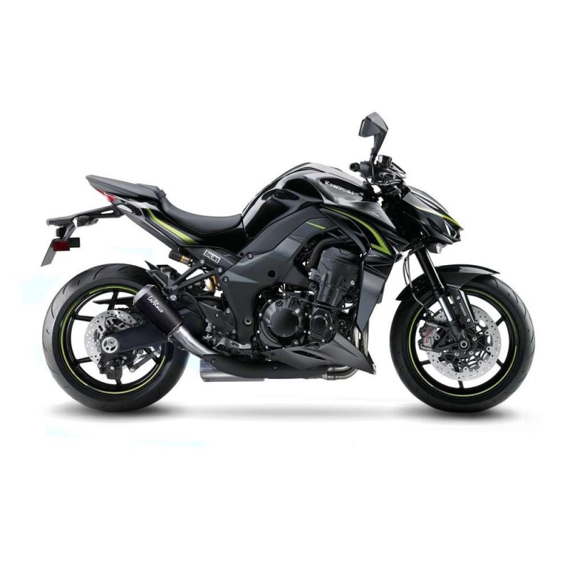 LEOVINCE AUSPUFFSCHALLDAMPFER LV-10 BLACK EDITION KAWASAKI Z1000 17-20 EDELSTAHL