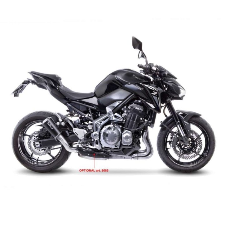 SILENCIEUX D'ECHAPPEMENT LEOVINCE LV-10 BLACK EDITION POUR KAWASAKI Z900 17-19 ACIER INOXYDABLE