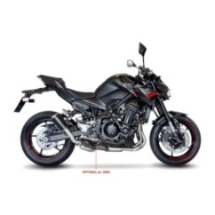 LEOVINCE AUSPUFFSCHALLDAMPFER LV-10 BLACK EDITION KAWASAKI Z900 20-24 EDELSTAHL