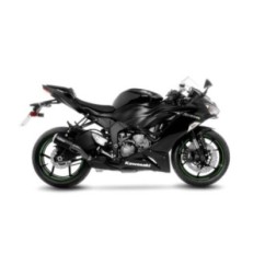 LEOVINCE AUSPUFFSCHALLDAMPFER LV-10 BLACK EDITION KAWASAKI ZX-6R 636 NINJA 13-16 EDELSTAHL