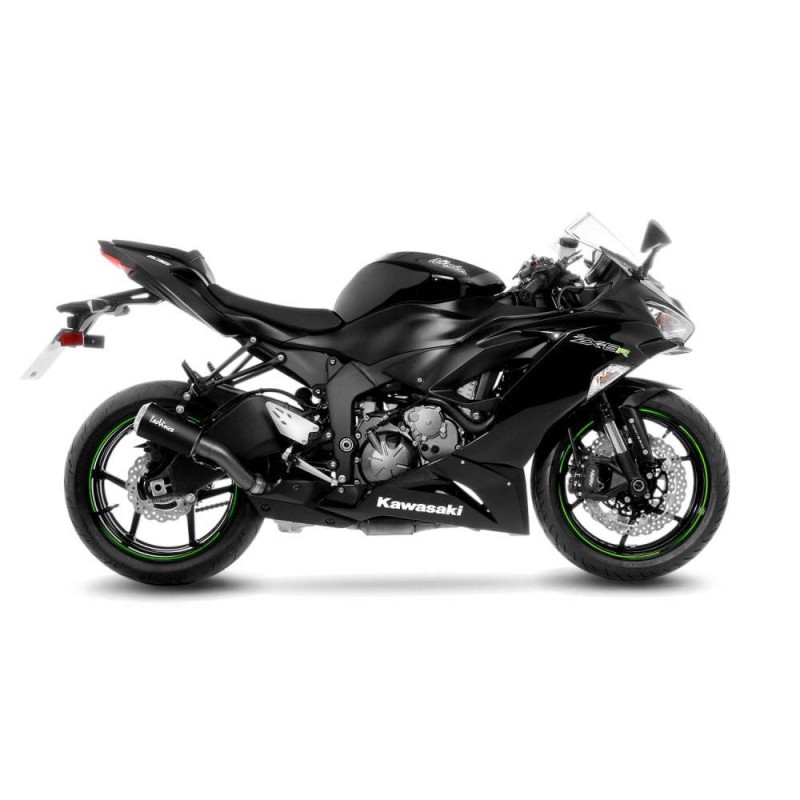 LEOVINCE AUSPUFFSCHALLDAMPFER LV-10 BLACK EDITION KAWASAKI ZX-6R 636 NINJA 13-16 EDELSTAHL