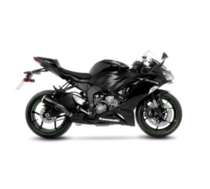 LEOVINCE AUSPUFFSCHALLDAMPFER LV-10 BLACK EDITION KAWASAKI ZX-6R 636 NINJA 13-16 EDELSTAHL