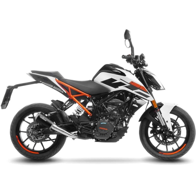 LEOVINCE AUSPUFFSCHALLDAMPFER LV-10 BLACK EDITION KTM DUKE 125 17-20 EDELSTAHL