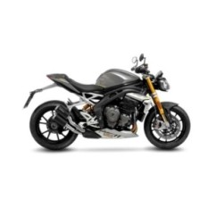 LEOVINCE AUSPUFF LV-10 BLACK EDITION TRIUMPH SPEED TRIPLE 1200 RR 22-24 EDELSTAHL