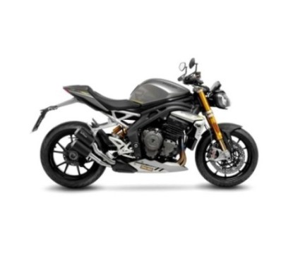 LEOVINCE AUSPUFF LV-10 BLACK EDITION TRIUMPH SPEED TRIPLE 1200 RR 22-24 EDELSTAHL