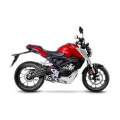 ESCAPE LEOVINCE LV-10 FIBRA DE CARBONO HONDA CB125 R NEO SPORTS CAFE 18-20 FIBRA DE CARBONO