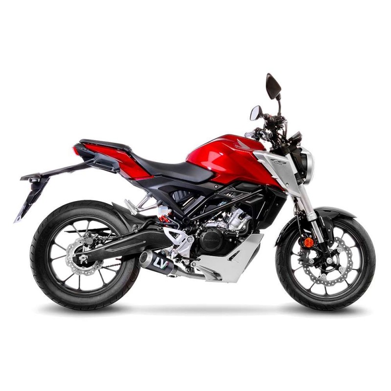 ESCAPE LEOVINCE LV-10 FIBRA DE CARBONO HONDA CB125 R NEO SPORTS CAFE 18-20 FIBRA DE CARBONO