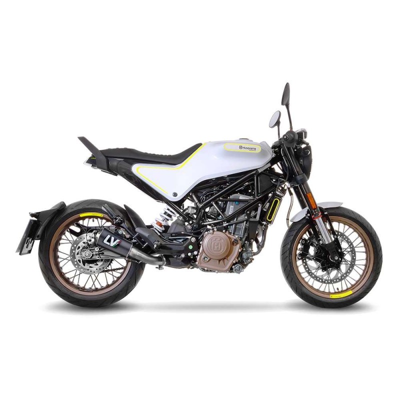 ESCAPE LEOVINCE LV-10 FIBRA DE CARBONO PARA HUSQVARNA SVARTPILEN 401 18-19 CARBONO