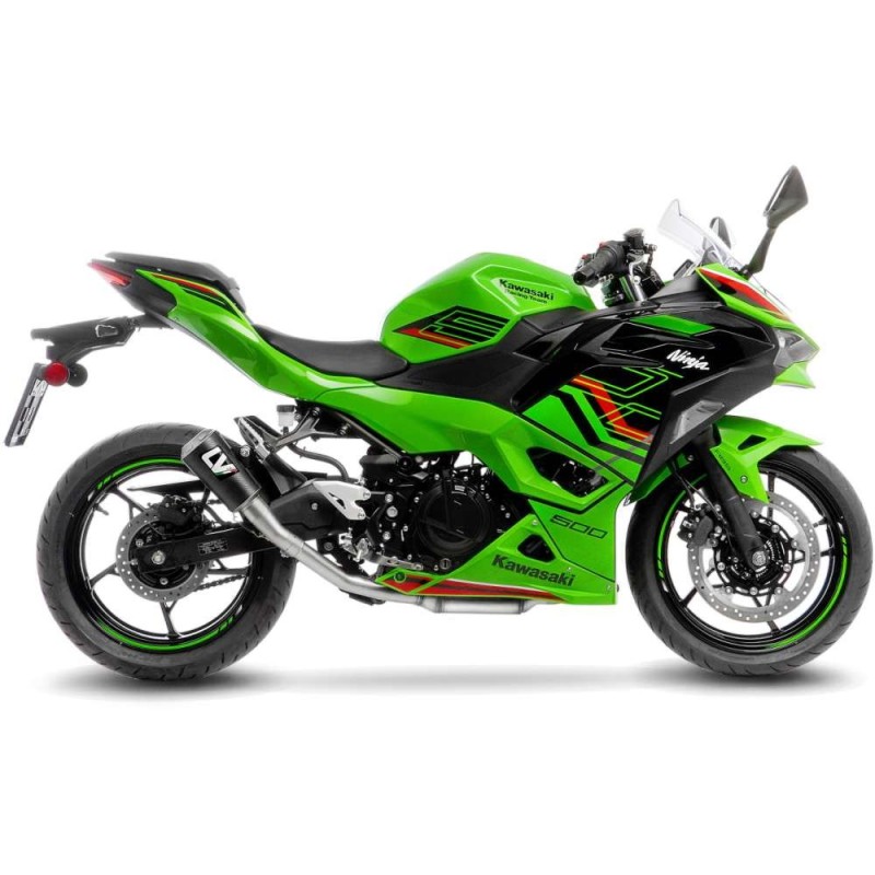 LEOVINCE AUSPUFFSCHALLDAMPFER LV-10 KOHLENSTOFFFASER KAWASAKI NINJA 500 SE 2024 KOHLENSTOFFFASER