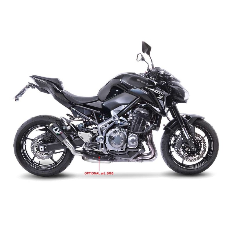 LEOVINCE TERMINALE SCARICO LV-10 CARBON FIBER KAWASAKI Z900 17-19 FIBRA DI CARBONIO