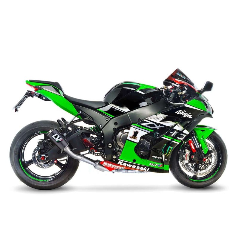 LEOVINCE TERMINALE SCARICO LV-10 CARBON FIBER KAWASAKI ZX-10R NINJA 16-20 FIBRA DI CARBONIO