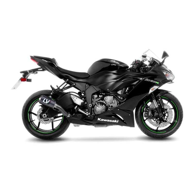 LEOVINCE AUSPUFFSCHALLDAMPFER LV-10 KOHLEFASER KAWASAKI ZX-6R 636 NINJA 13-16 KOHLEFASER