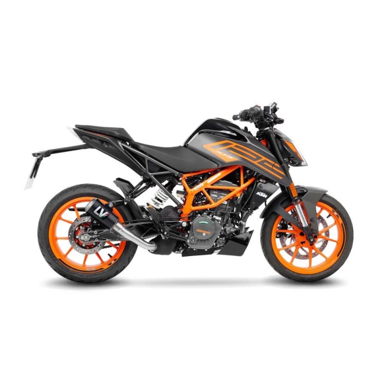 ESCAPE LEOVINCE LV-10 FIBRA DE CARBONO KTM DUKE 125 21-23 FIBRA DE CARBONO