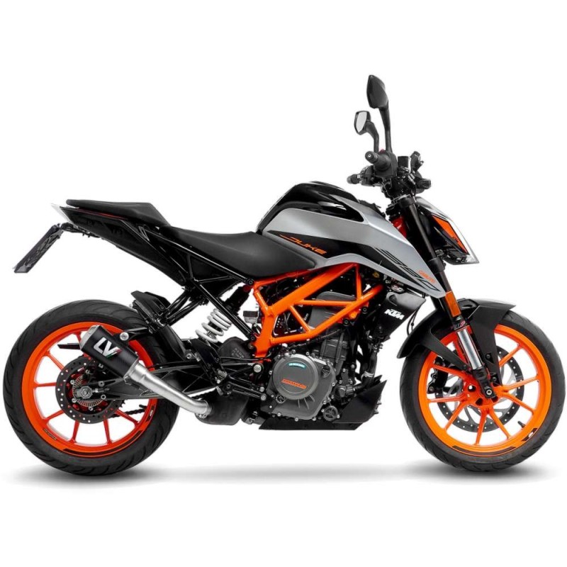 ESCAPE LEOVINCE LV-10 FIBRA DE CARBONO KTM DUKE 390 21-23 FIBRA DE CARBONO