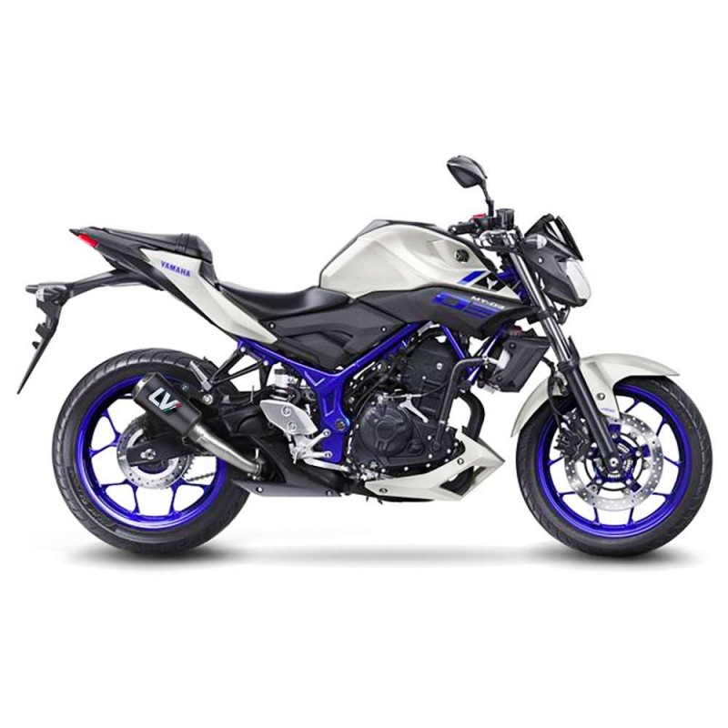 LEOVINCE TERMINALE SCARICO LV-10 CARBON FIBER YAMAHA MT-03 16-19 FIBRA DI CARBONIO