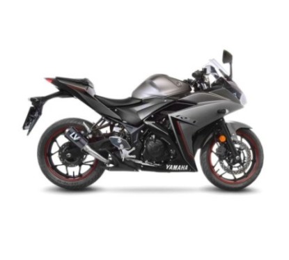 LEOVINCE TERMINALE SCARICO LV-10 CARBON FIBER YAMAHA YZF-R25 14-18 FIBRA DI CARBONIO