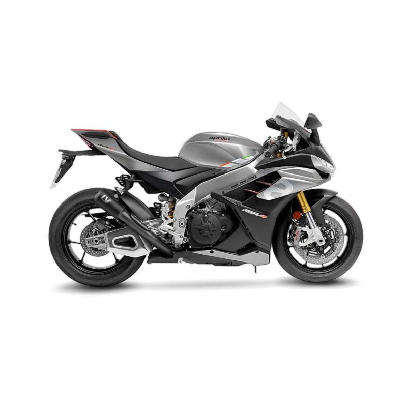 LEOVINCE AUSPUFFSCHALLDAMPFER LV-10 VOLL SCHWARZ APRILIA RSV4 1100 FABRIK 21-24 EDELSTAHL