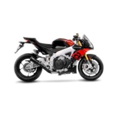 SILENCIADOR DE ESCAPE LEOVINCE LV-10 FULL NEGRO APRILIA TUONO V4 1100 FACTORY 21-24 ACERO INOXIDABLE