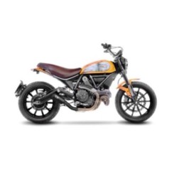 LEOVINCE LV-10 AUSPUFFSCHALLDAMPFER VOLL SCHWARZ DUCATI SCRAMBLER 800 ICON CLASSIC 15-16 EDELSTAHL