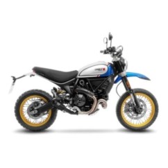 LEOVINCE LV-10 AUSPUFFSCHALLDAMPFER VOLL SCHWARZ DUCATI SCRAMBLER 800 DESERT SLED 21-22 EDELSTAHL