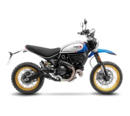 LEOVINCE LV-10 AUSPUFFSCHALLDAMPFER VOLL SCHWARZ DUCATI SCRAMBLER 800 DESERT SLED 21-22 EDELSTAHL