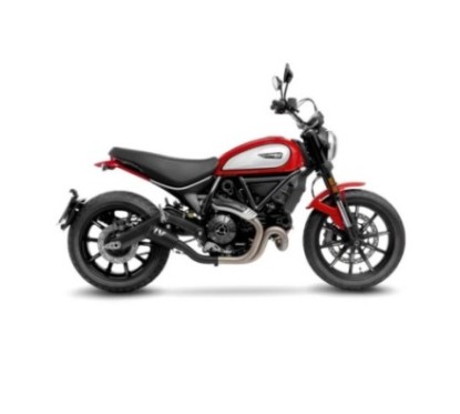 LEOVINCE LV-10 EXHAUST MUFFLER FULL BLACK DUCATI SCRAMBLER ICON 21-22 STAINLESS STEEL