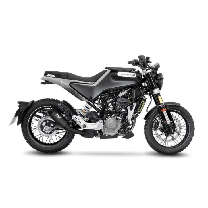 LEOVINCE TERMINALE SCARICO LV-10 FULL BLACK PER HUSQVARNA SVARTPILEN 125 21-23 INOX