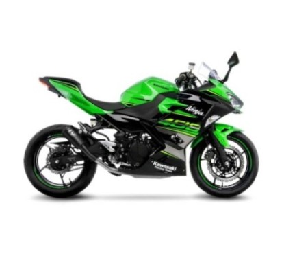 SILENCIEUX D'ECHAPPEMENT LEOVINCE LV-10 COMPLET NOIR KAWASAKI NINJA 400 18-23 ACIER INOXYDABLE