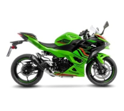 POT D'ECHAPPEMENT LEOVINCE LV-10 FULL NOIR KAWASAKI NINJA 500 2024 ACIER INOXYDABLE