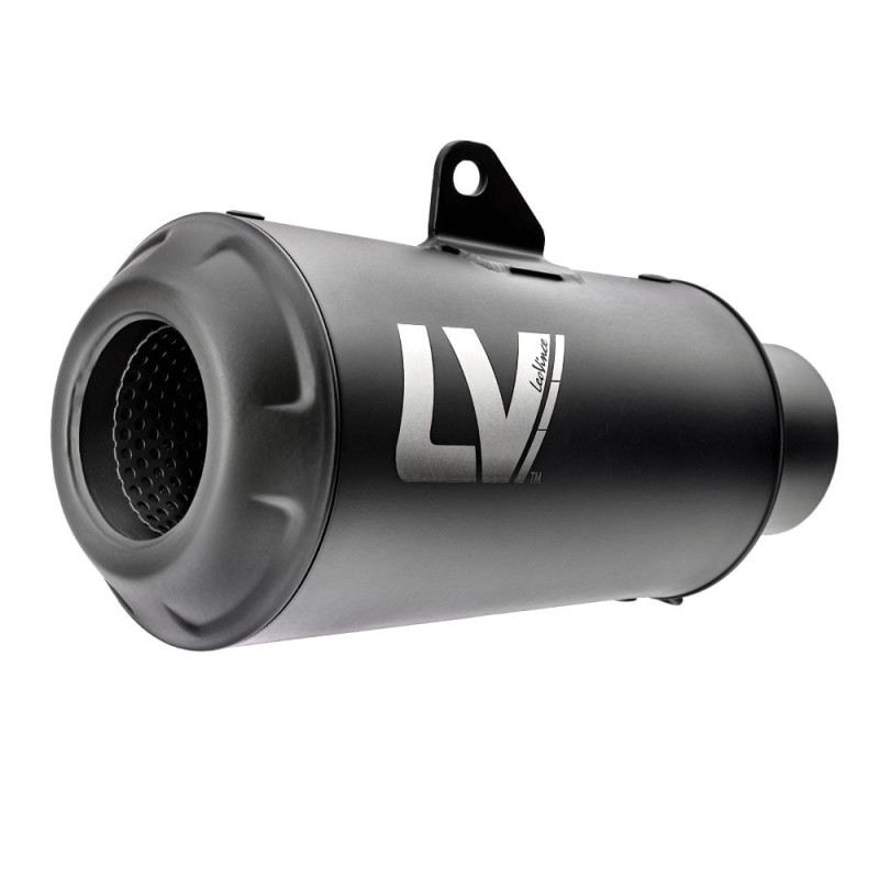 LEOVINCE EXHAUST MUFFLER LV-10 FULL BLACK KAWASAKI Z500 2024 STAINLESS STEEL