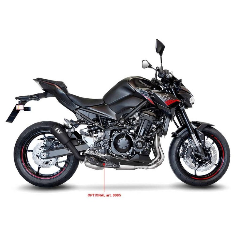 LEOVINCE TERMINALE SCARICO LV-10 FULL BLACK KAWASAKI Z900 20-24 ACCIAIO INOX