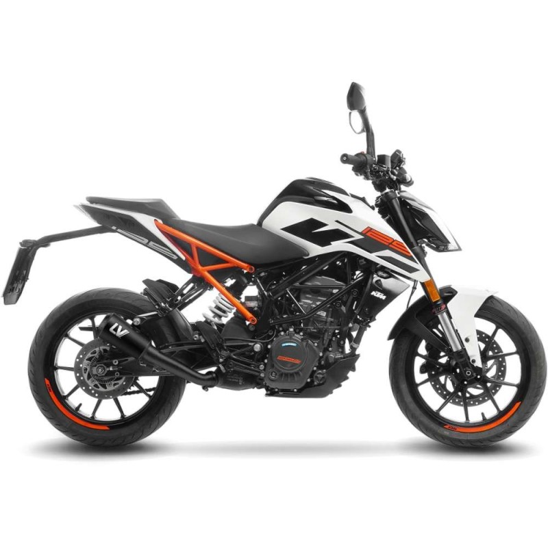 ESCAPE LEOVINCE LV-10 FULL NEGRO KTM DUKE 125 17-20 ACERO INOXIDABLE