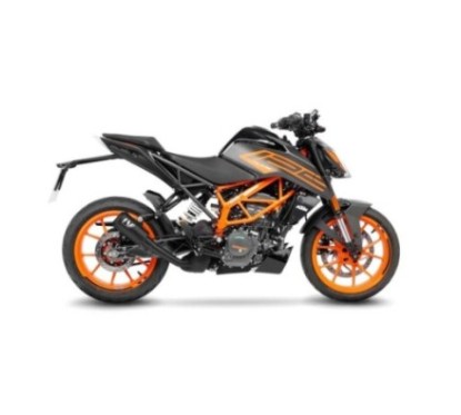 SILENCIADOR DE ESCAPE LEOVINCE LV-10 FULL NEGRO KTM DUKE 125 21-23 ACERO INOXIDABLE