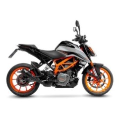 SILENCIADOR DE ESCAPE LEOVINCE LV-10 FULL NEGRO KTM DUKE 390 21-23 ACERO INOXIDABLE