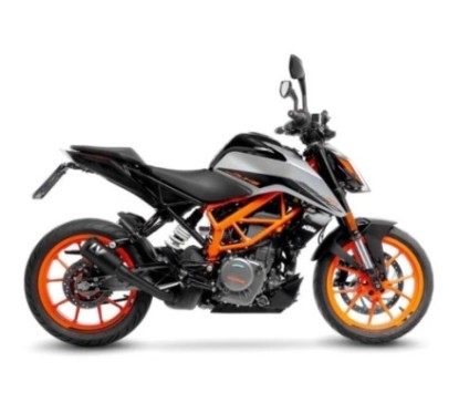 SILENCIADOR DE ESCAPE LEOVINCE LV-10 FULL NEGRO KTM DUKE 390 21-23 ACERO INOXIDABLE