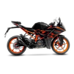 ESCAPE LEOVINCE LV-10 FULL NEGRO KTM RC 125 22-23 ACERO INOXIDABLE