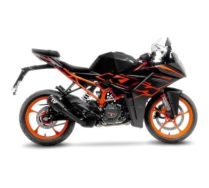 ESCAPE LEOVINCE LV-10 FULL NEGRO KTM RC 125 22-23 ACERO INOXIDABLE