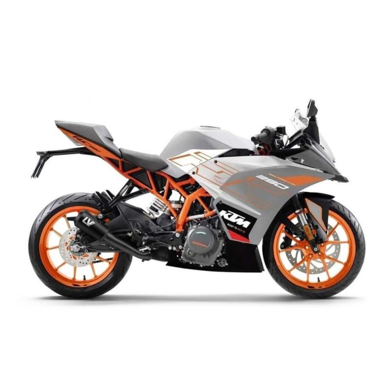 LEOVINCE EXHAUST LV-10 FULL BLACK KTM RC 390 17-20 STAINLESS STEEL