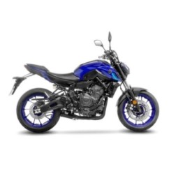 SILENCIADOR DE ESCAPE LEOVINCE LV-10 COMPLETO NEGRO YAMAHA MT-07 21-24 ACERO INOXIDABLE