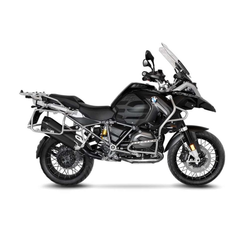 LEOVINCE EXHAUST LV-12 BLACK EDITION BMW R1200GS ADVENTURE 17-18 STAINLESS STEEL