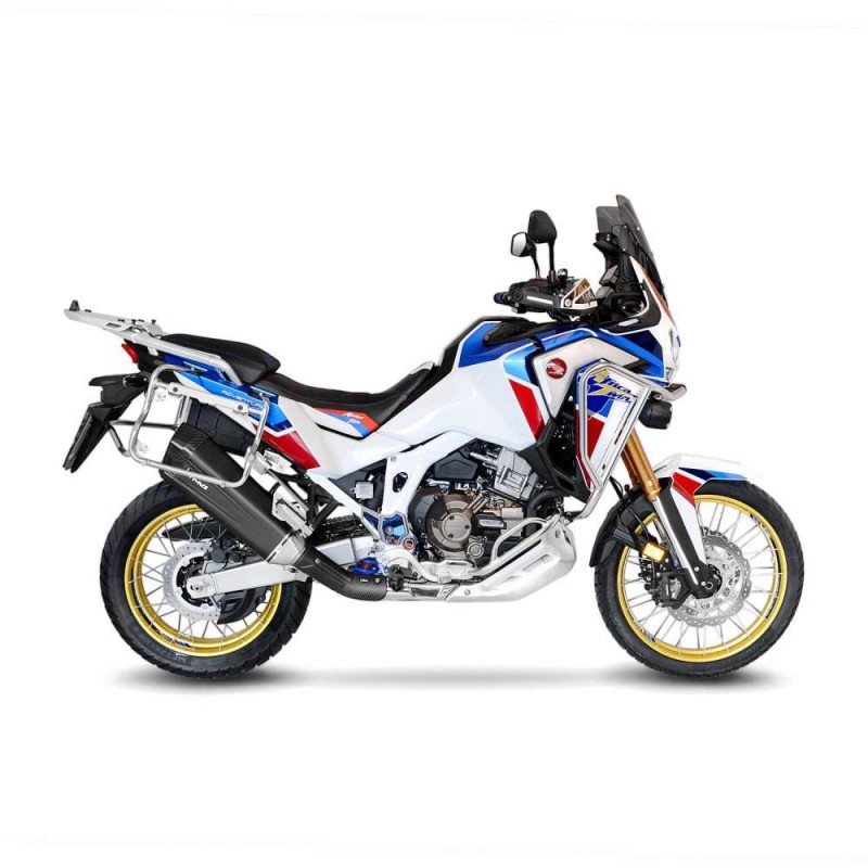 ESCAPE LEOVINCE LV-12 EDICION NEGRA HONDA AFRICA TWIN 1100 ADV. DEPORTE DCT 20-23 ACERO INOXIDABLE