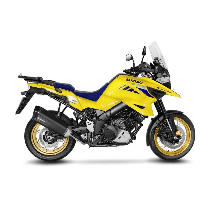 LEOVINCE AUSPUFFSCHALLDAMPFER LV-12 BLACK EDITION SUZUKI V-STROM 1050 ABS 20-23 EDELSTAHL