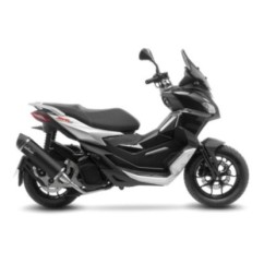 SILENCIADOR DE ESCAPE LEOVINCE NEGRO APRILIA SR200 GT 22-24 ACERO INOXIDABLE