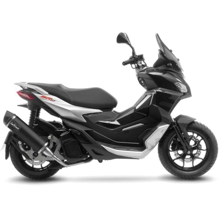 LEOVINCE TERMINALE SCARICO NERO PER APRILIA SR200 GT 22-24 INOX