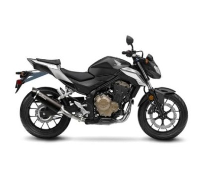 LEOVINCE TERMINALE SCARICO NERO HONDA CB 500 F 16-18 ACCIAIO INOX