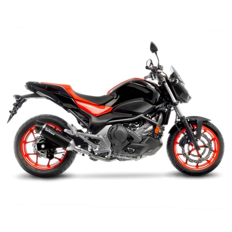 SILENCIADOR DE ESCAPE LEOVINCE NEGRO HONDA NC 750 X DCT ABS 16-20 ACERO INOXIDABLE