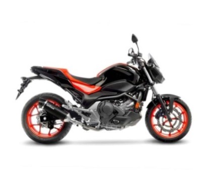 SILENCIADOR DE ESCAPE LEOVINCE NEGRO HONDA NC 750 X DCT ABS 16-20 ACERO INOXIDABLE